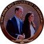 Cook Islands 1 Dollar Duke And Duchess of Cambridge.3 2012 Proof THE DUKE AND DUCHESS OF CAMBRDIGE coin reverse
