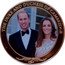 Cook Islands 1 Dollar Duke And Duchess of Cambridge.7 2012 Proof THE DUKE AND DUCHESS OF CAMBRDIGE coin reverse
