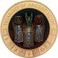 Cook Islands 1 Dollar (Elizabeth II Canopic jars) TREASURES OF ANCIENT EGYPT coin reverse