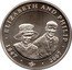 Cook Islands 1 Dollar Elizabeth II Diamond Wedding Anniversary. Visit to Somerset 2008  ELIZABETH AND PHILIP 1947 EP 2007 coin reverse