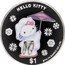 Cook Islands 1 Dollar Hello Kitty. 30th Anniversary 2004  Proof HELLO KITTY $1 ©'78,'04 SANRIO CO.,LTD. coin reverse