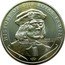Cook Islands 1 Dollar Elizabeth II King Richard III 2008  BU HISTORY OF THE ROYAL FAMILY KING RICHARD III coin reverse