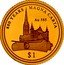 Cook Islands 1 Dollar (Elizabeth II Magna Carta 800 years) 800 YEARS MAGNA CARTA AU 585 $1 coin reverse