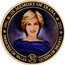 Cook Islands 1 Dollar (Elizabeth II Princess Diana of Wales.1) 1961 IN MEMORY OF DIANA 2011 PRINCESS OF WALES 50 QUEEN OF HEARTS coin reverse