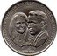 Cook Islands 1 Dollar Elizabeth II Wedding Day 2011  HRH PRINCE WILLIAM OF WALES - MISS CATHERINE MIDDLETON APRIL 29 2011 coin reverse