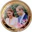 Cook Islands 1 Dollar Prince William and Catherine Middleton. Elizabeth II 2012  Prooflike THE DUKE AND DUCHESS OF CAMBRDIGE coin reverse