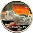 Cook Islands 1 Dollar (Santa Fe) $1 RV P SANTA FE 1OZ . 999 SILVER coin reverse