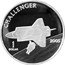 Cook Islands 1 Dollar (Space Shuttle. Challenger) 1 DOLLAR 2005 CHALLENGER coin reverse