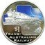 Cook Islands 1 Dollar (Trans-Australian Railway) $1 RV P TRANS-AUSTRALIAN RAILWAY 1OZ . 999 SILVER coin reverse
