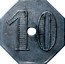 France 10 Centimes Poissy ND  10 coin reverse