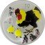 Cook Islands 10 Dollars (Elizabeth II Rooster by Qi Baishi) 10 DOLLARS 加官 coin reverse