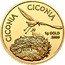 Cook Islands 10 Dollars Elizabeth II White stork 2013  Proof CICONIA CICONIA 1G GOLD .9999 2013 coin reverse