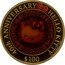 Cook Islands 100 Dollars (Elizabeth II Hello Kitty) 40TH ANNIVERSARY HELLO KITTY $100 © '76, '15 SANRIO CO. © .9999 coin reverse