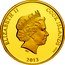 Cook Islands 100 Dollars Elizabeth II Maetel 2013  Proof ELIZABETH II COOK ISLANDS IRB 2013 .9999 coin obverse