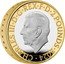 UK 2 Pounds (Sir Winston Churchill 150 Anniversary of Birth. Piedfort) CHARLES III D G REX F D 2 POUNDS 2024 MJ coin obverse