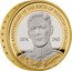 UK 2 Pounds (Sir Winston Churchill 150 Anniversary of Birth. Piedfort) NJS 1874 1965 150TH ANNIVERSARY OF THE BIRTH OF WINSTON CHURCHILL coin reverse