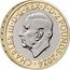 UK 2 Pounds (Sir Winston Churchill 150 Anniversary of Birth) CHARLES III D G REX F D 2 POUNDS 2024 MJ coin obverse