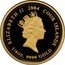 Cook Islands 25 Dollars Elizabeth II Hello Kitty 2004  Proof ELIZABETH II 2004 COOK ISLANDS RDM 1/4OZ. 9999 GOLD coin obverse