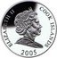 Cook Islands 5 Dollars 18th World Cup Football 2006 Germany. Munich Stadium 2005  Proof ELIZABETH II COOK ISLANDS 2005 coin obverse