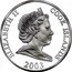 Cook Islands 5 Dollars Elizabeth II 10th Football World Champion 1974 Germany 2003  Proof ELIZABETH II COOK ISLANDS 2003 coin obverse