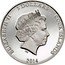 Cook Islands 5 Dollars Elizabeth II 80th Birthday of the Empress 2014  ELIZABETH II 5 DOLLARS COOK ISLANDS IRB 2014 coin obverse