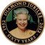 Cook Islands 5 Dollars Elizabeth II Diamond Jubilee. Yellow dress 2012  Prooflike 1952 DIAMOND JUBILEE 2012 SIXTY YEARS coin reverse