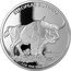 Cook Islands 5 Dollars (Elizabeth II European Buffalo) KM# 1330a EUROPEAN BUFFALO BISON BONASUS 2009 1 OZ FINE SILVER .999 coin reverse
