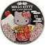 Cook Islands 5 Dollars Elizabeth II Hello Kitty 2014  Proof HELLO KITTY 40TH ANNIVERSARY $5 .999 ©'76,'14 SANRIO Ⓛ coin reverse