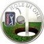 Cook Islands 5 Dollars Elizabeth II PGA Tour 2013  Prooflike HOLE IN ONE PGA TOUR 2013 coin reverse