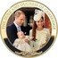 Cook Islands 5 Dollars (Elizabeth II Prince George) THE DUKE AND DUCHESS OF CAMBRIDGE coin reverse