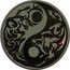 Cook Islands 5 Dollars Predator and Prey. Caribou vs Wolf .Black Palladium 2014 Proof  coin reverse