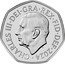 UK 50 Pence (Salmon) CHARLES III DEI GRA REX FID DEF 2024 MJ coin obverse