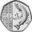 UK 50 Pence (Salmon) 50 PENCE coin reverse