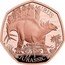 UK 50 Pence (Stegosaurus) STEGOSAURUS RN JURASSIC coin reverse