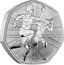 UK 50 Pence (Team GB and Paralympics. Piedfort) CT coin reverse