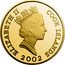Cook Islands Five Dollars Dolphins. Elizabeth II 2002 RDM ELIZABETH II COOK ISLANDS coin obverse