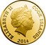 Cook Islands Five Dollars Teddy Bear 2014 ELIZABETH II COOK ISLANDS 2014 IRB coin obverse