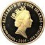Cook Islands One Dollar Elizabeth II Adelaide Gold 2005  Proof ELIZABETH II COOK ISLANDS 1OZ 999 SILVER 2005 ONE DOLLAR coin obverse