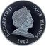Cook Islands One Dollar Elizabeth II Aerial Skiing 2002  ELIZABETH II COOK ISLANDS 2002 coin obverse