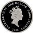 Cook Islands One Dollar Elizabeth II An-74 2008  Proof KM# 802a ELIZABETH II ONE DOLLAR COOK ISLANDS RDM 2008 coin obverse