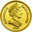 Cook Islands One Dollar Elizabeth II Archangel Raphael 2005  BU ELIZABETH II COOK ISLANDS 2005 coin obverse