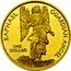 Cook Islands One Dollar Elizabeth II Archangel Raphael 2005  BU RAPHAEL GUARDIAN ANGEL ONE DOLLAR 1/20 OZ .9999 GOLD coin reverse