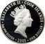 Cook Islands One Dollar Elizabeth II Florin 2005  Proof ELIZABETH II COOK ISLANDS 1OZ 999 SILVER 2005 ONE DOLLAR coin obverse