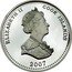Cook Islands One Dollar Elizabeth II Nelson at Desk 2007  Proof ELIZABETH II COOK ISLANDS 2007 coin obverse
