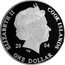 Cook Islands One Dollar Elizabeth II Pearl Harbor 2004  Proof ELIZABETH II COOK ISLANDS 20 04 IRB ONE DOLLAR coin obverse