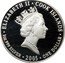 Cook Islands One Dollar Elizabeth II Pillar Dollar 2005  Proof ELIZABETH II COOK ISLANDS 1OZ 999 SILVER 2005 ONE DOLLAR coin obverse