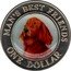 Cook Islands One Dollar (Elizabeth II Red Setter) MAN'S BEST FRIENDS ONE DOLLAR coin reverse