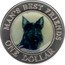 Cook Islands One Dollar (Elizabeth II Scottish Terrier) MAN'S BEST FRIENDS ONE DOLLAR coin reverse