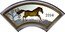 Cook Islands One Dollar Elizabeth II Year of the Horse. Arch 2014  Proof 2014 coin reverse