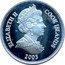 Cook Islands One Dollar (Historic ships of the world 1) ELIZABETH II COOK ISLANDS 2003 coin obverse